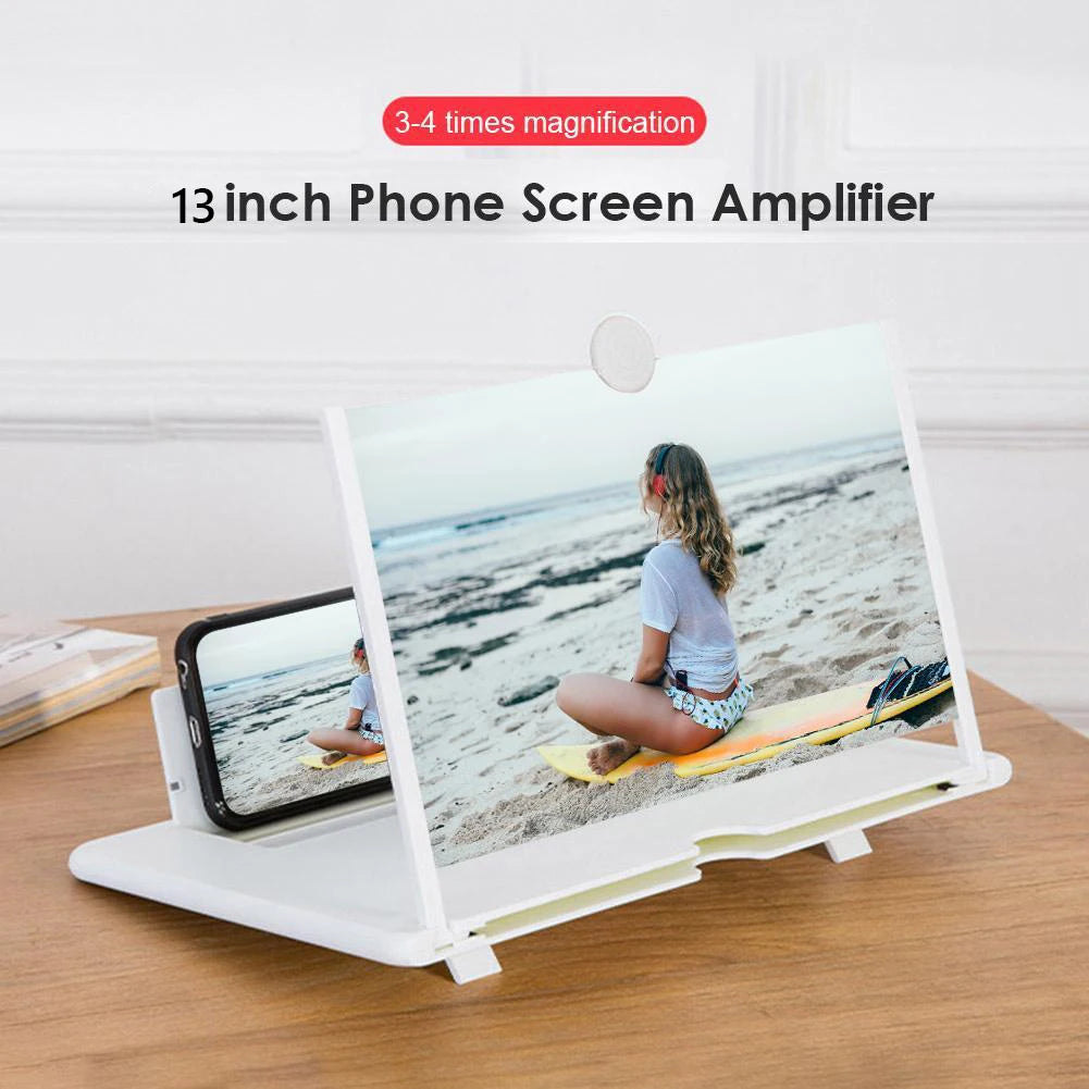 10 inch 3D Phone Screen Magnifying Amplifier For Mobile Display Enlarged Magnifier Foldable Holder Stand Video Amplifier