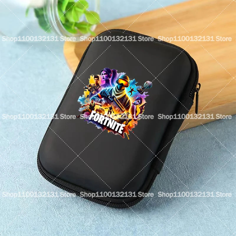 Game Fortnites Storage Bag Cartoon Printed Fortress Night Data Cable Charger Travel Earphone Storage Protective Case Bags Gift