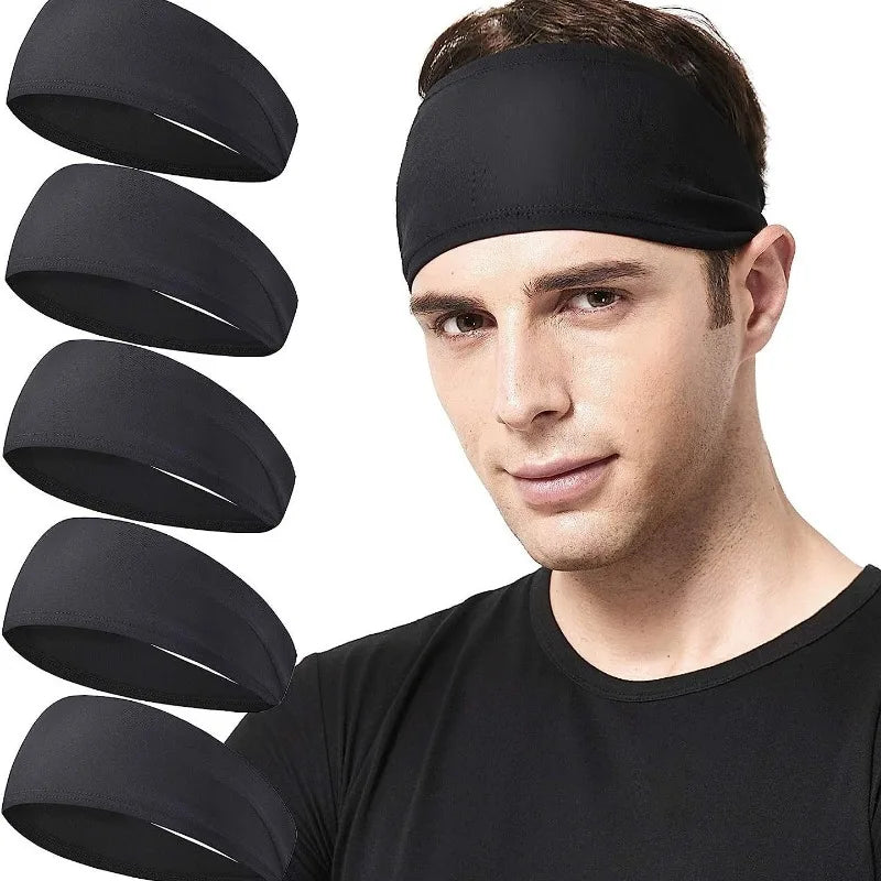 1Pcs  Elastic Yoga Headband Sport Sweatband Women Men Running Sport Hair Band Outdoor Gym Hair Band Sport Bandage Head Bands