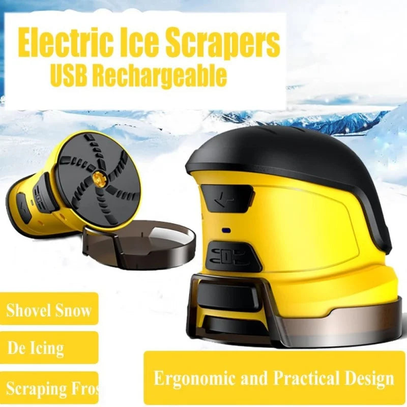 1pcs Car Electric Ice Scraper Windshield USB Charging Snow Removal Scraper Winter Driving Window Ice Removal Tool Car Accessory