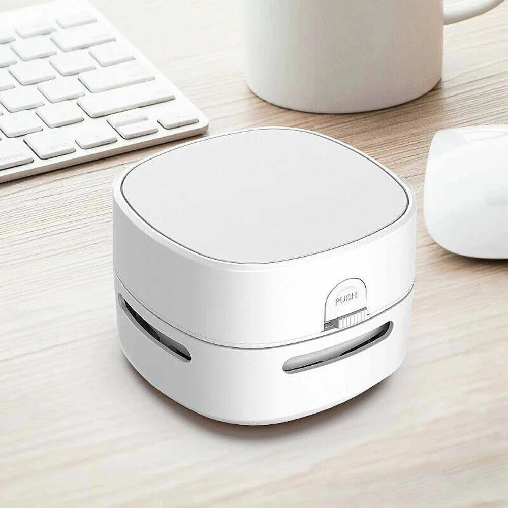 Mini Desktop Vacuum Cleaner Powerful USB Rechargeable High Suction Crumb Vacuum Detachable Design for Home Office Car