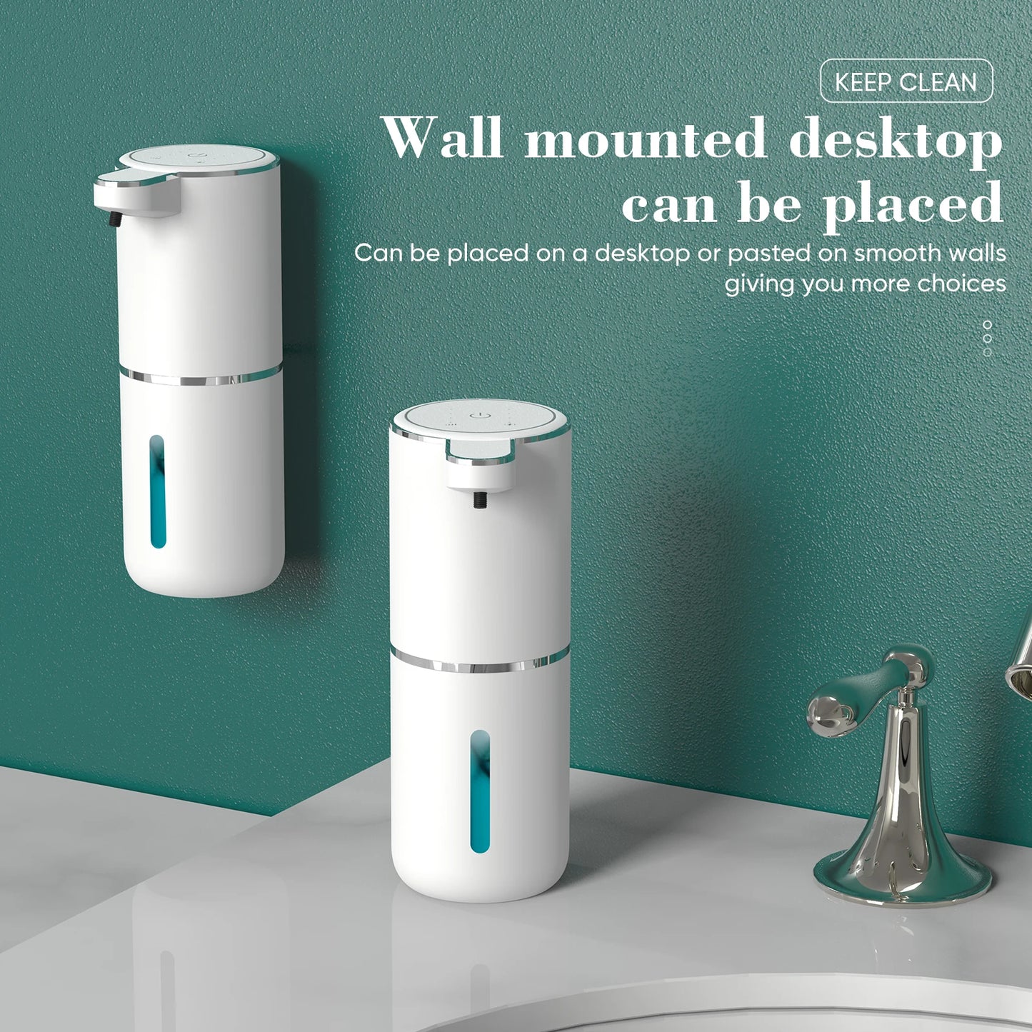 New Soap Dispenser Touchless Sensor Smart Washing Hand Foam and Liquid Mode for Bathroom Kitchen,Foam soap dispenser