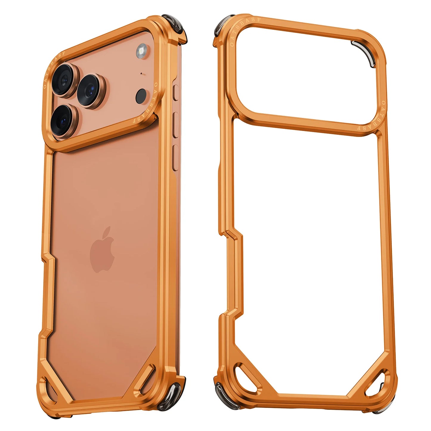 Eary Frameless Case for iPhone 17 Pro Max 17 Air Magsafe Metal Shockproof Protective Phone Cover Aluminum Alloy Anti-Drop Shells