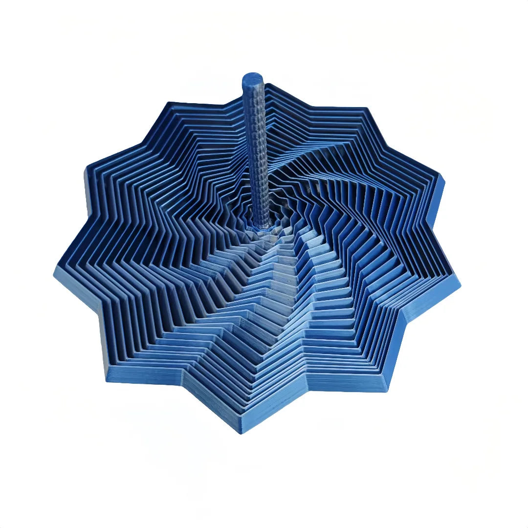 3D Printing Expanded Sensory Fidget Star Model Visual Illusion Hexagon Whirling Spiral Ornaments Stress Relief Board Game