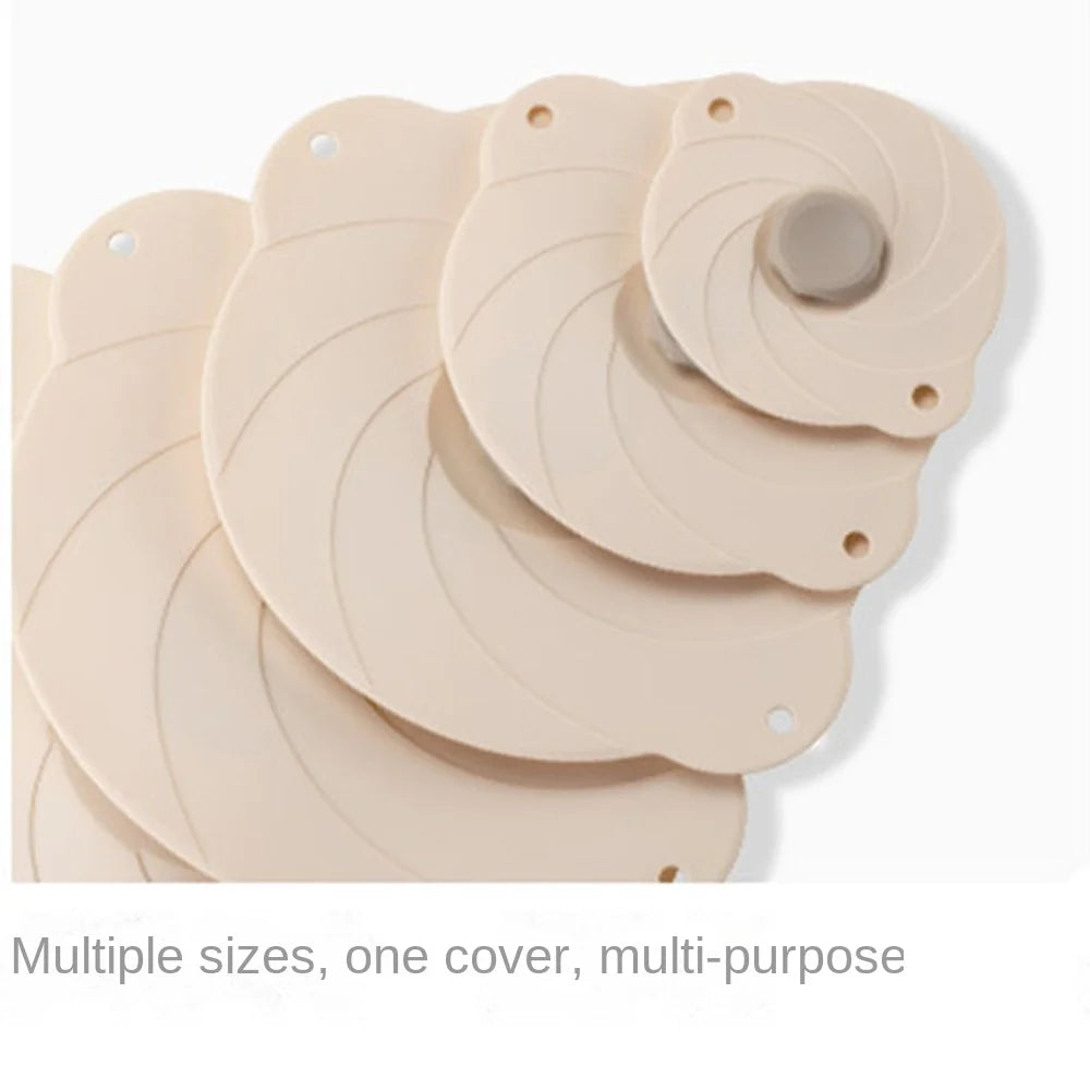 Self Sealing Food Fresh Lids Tableware Anti Overflow Silicone Pot Cover Reusable Preservation Lids Fresh Keeping Cover Cookware
