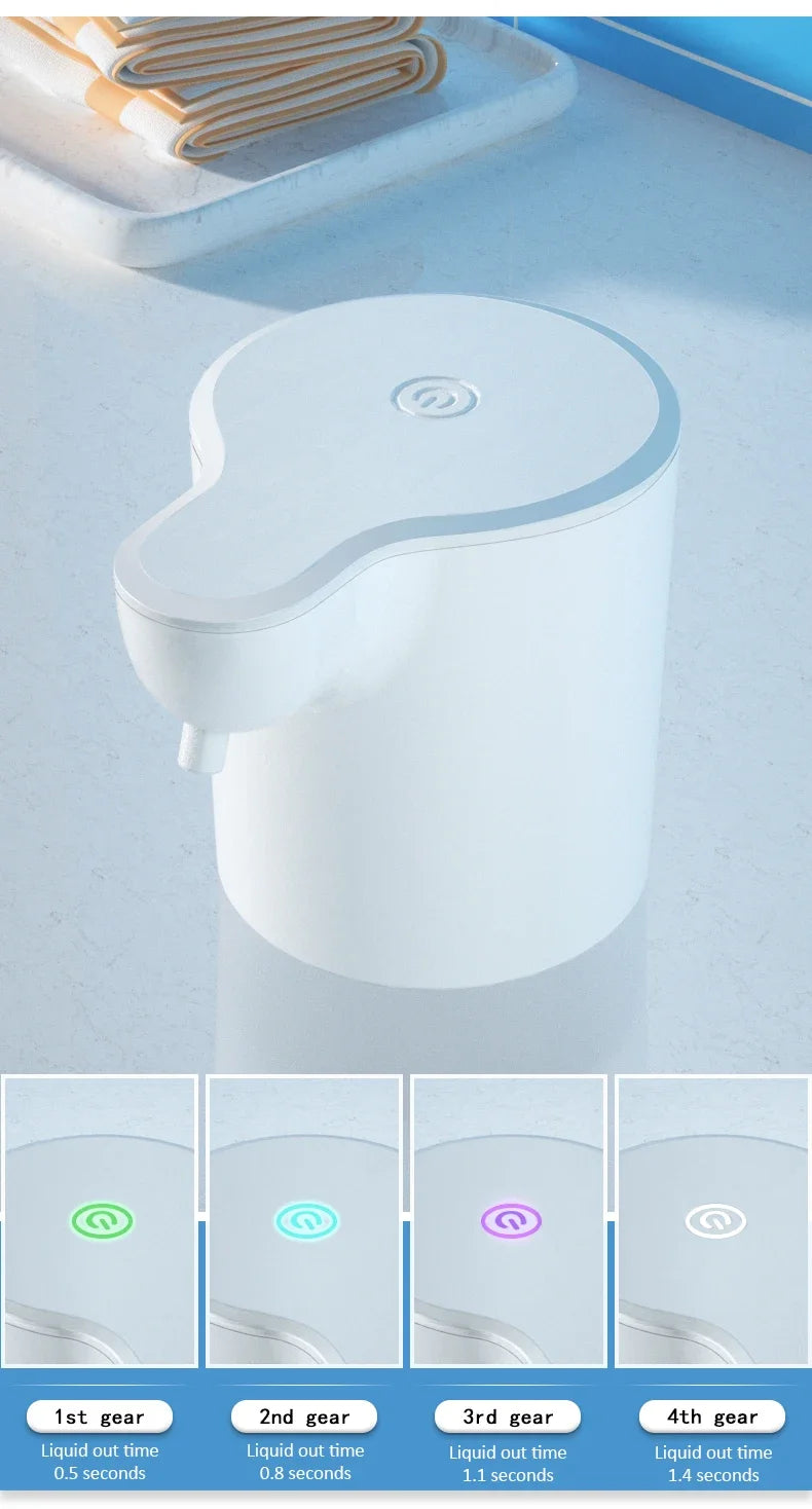 350ML Touchless Automatic Soap Foam Dispenser USB Rechargeable Foam Hand Washer Machine Bathroom Infrared Sensor Soap Dispenser