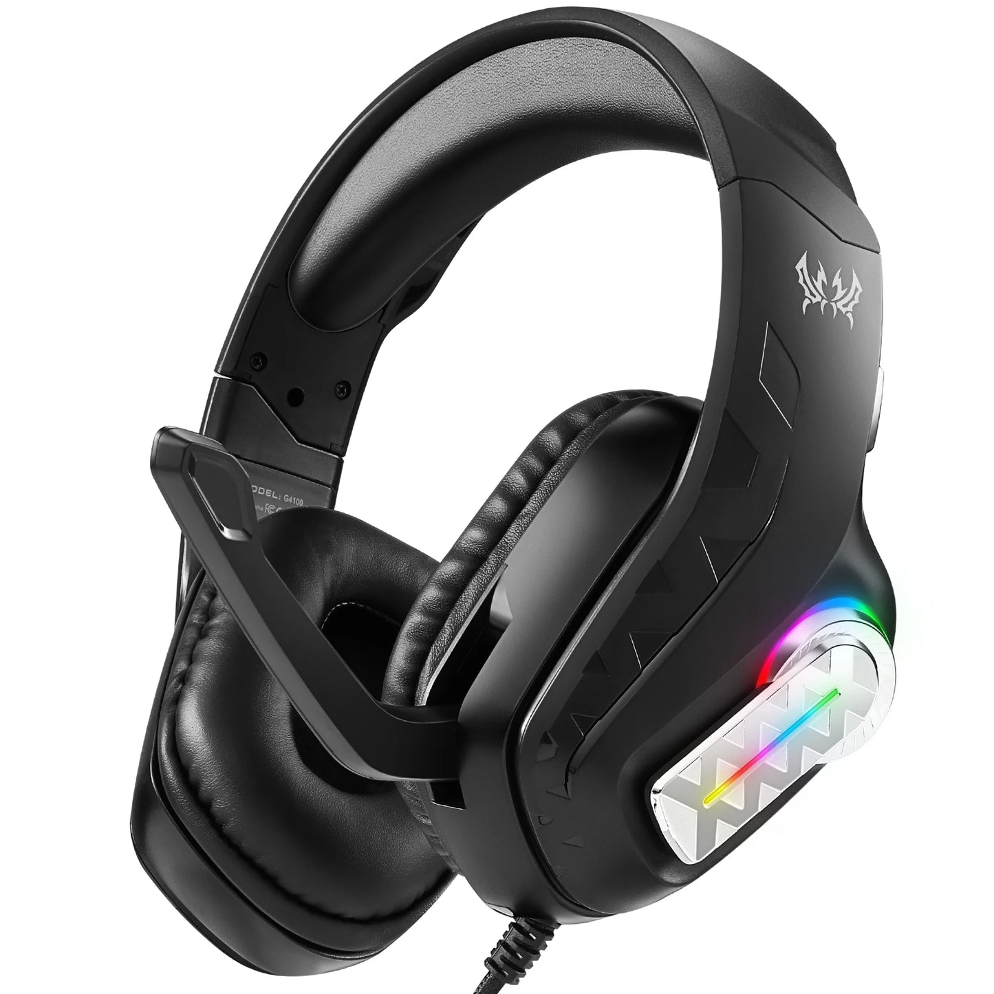 Gaming Headset with Mic Dynamic RGB/In-line control For PC PS4 PS5 Gaming Headphones 3.5mm USB Headphones for Laptop Computer