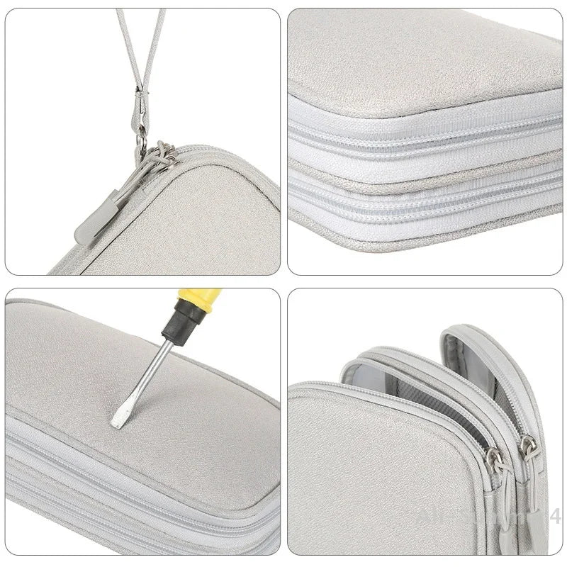 Portable Travel Portable Digital Product Storage Bag USB Data Cable Manager Earphones Mobile Power Storage Bag