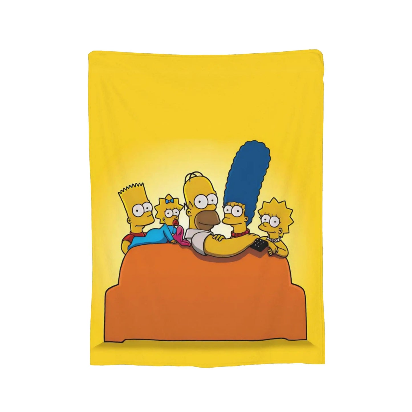 Cartoon The S-Simpsons Homer  Flannel Throw Blankets Blankets for Bed Office Soft Quilt,