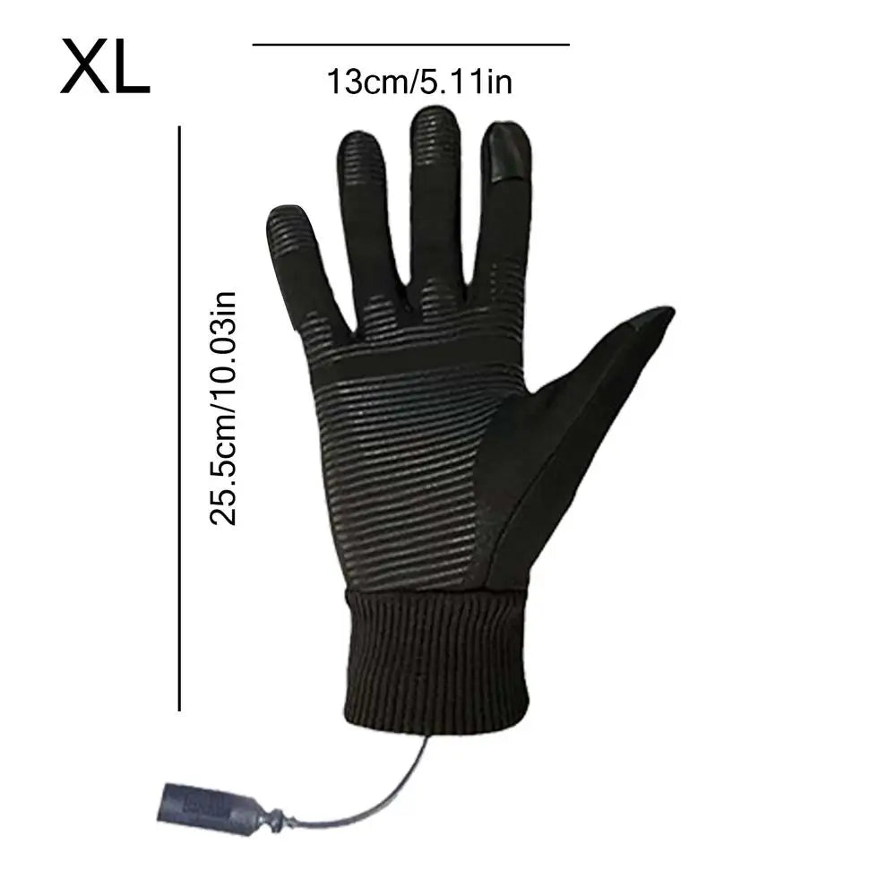 Heated Gloves For Men Motorcycle Ski Snow Warmer Gloves Heated Work Gloves Waterproof Touchscreen Rechargeable Windproof