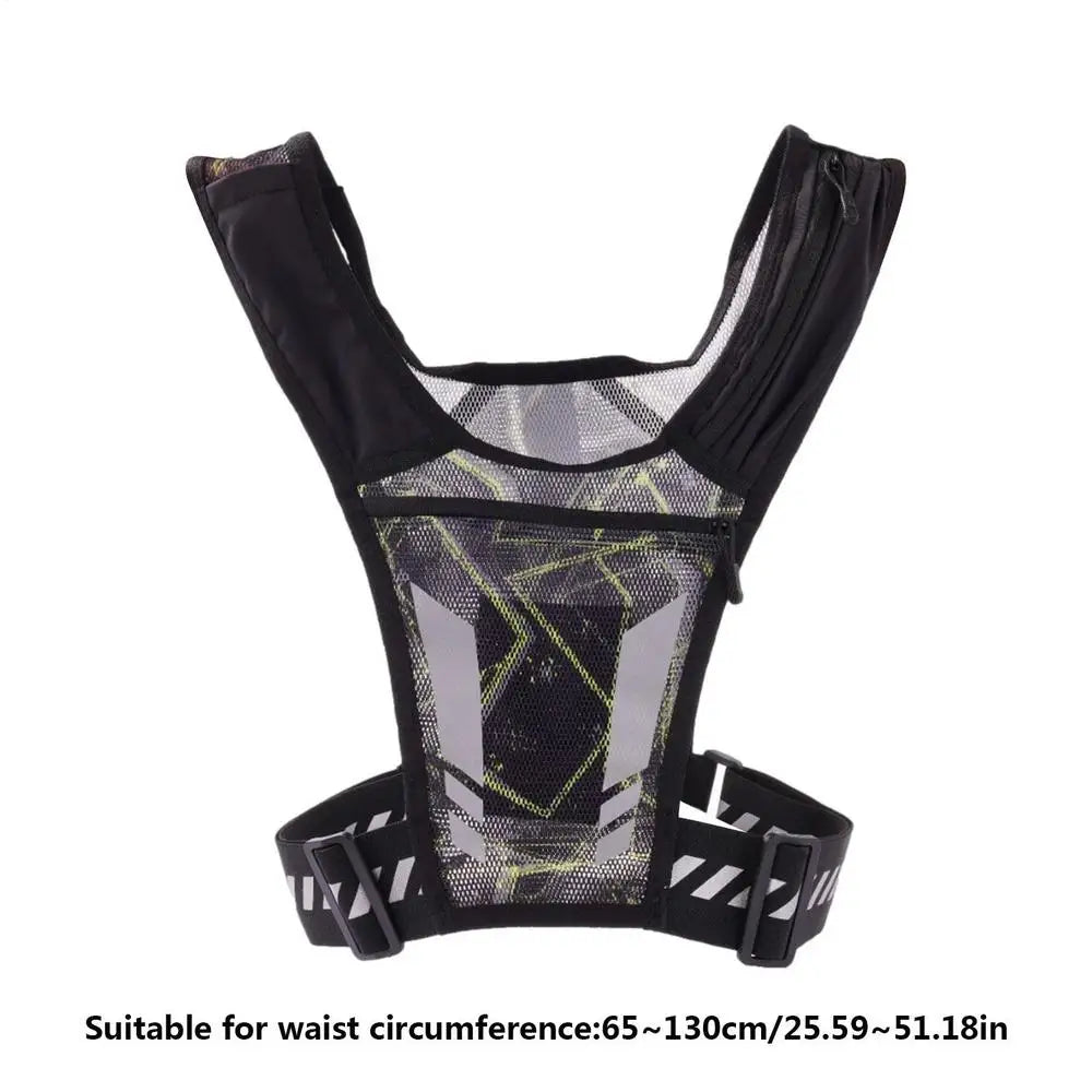 Outdoor Running Backpack Reflective Ultra-light Breathable Vest Trail Running Mobile Phone Backpack Fitness Running Accessories