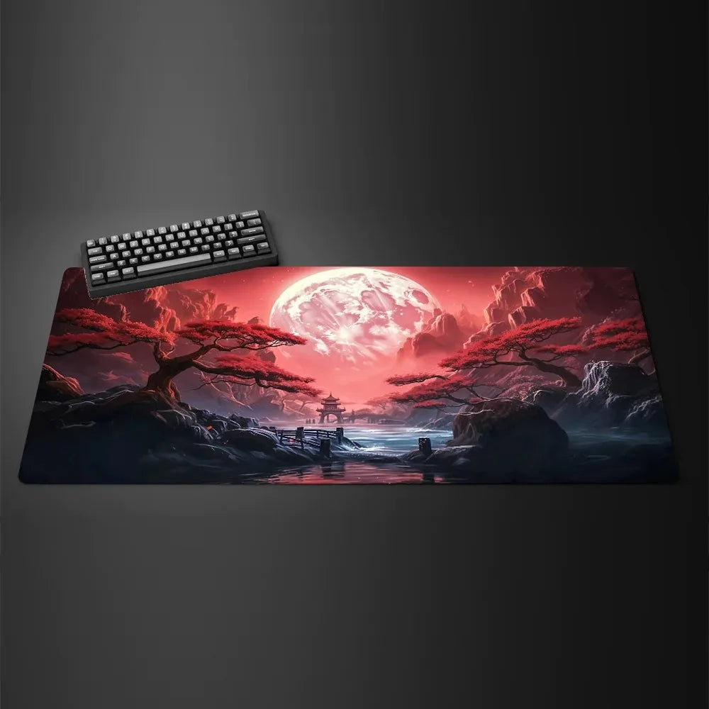 White Black Mouse Pad XXL Gaming Computer Mausepad Big Art Deskmat Playmat Laptop Office Accessories Carpet Non-Slip Mat 800x400