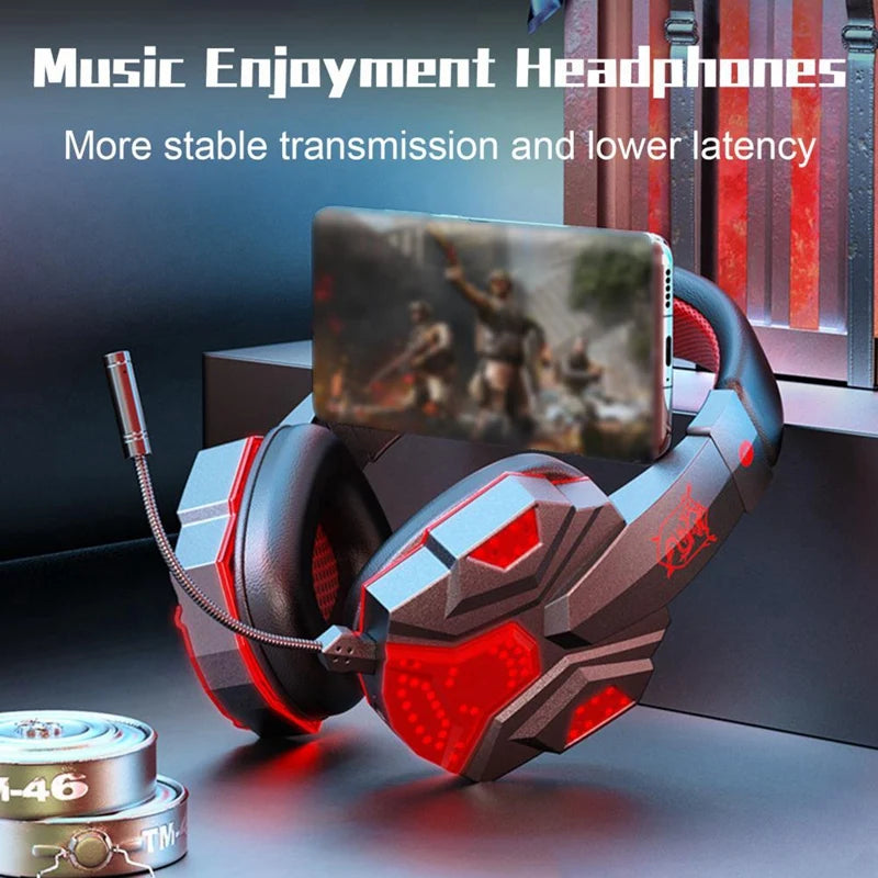 Wireless Headset Gaming Headset With Mic For PS4 PC Switch Gamer Black Blue 1 PCS