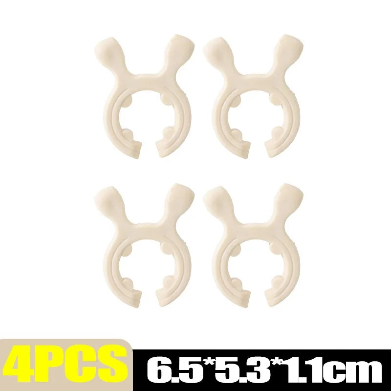 1/6pcs Silicone Spatula Holder Anti Scalding Overflow Pot Clips High Temperature Resistance Spoon Shovel Rack Kitchen Gadgets