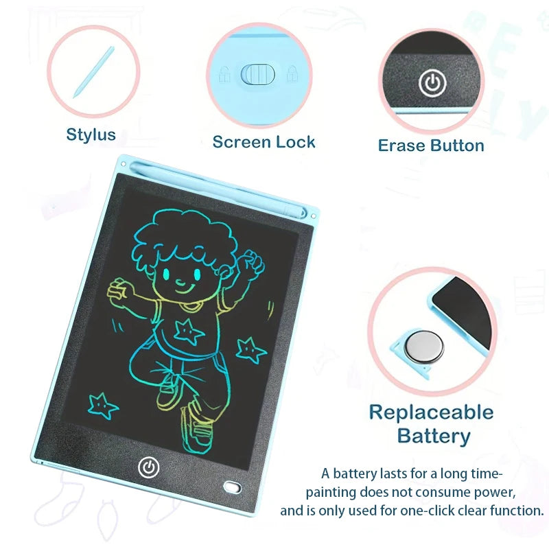 8.5 Inch LCD Writing Tablet Digital Drawing Tablet Handwriting Pads Portable Electronic Tablet Board for 3-8 Years Kids
