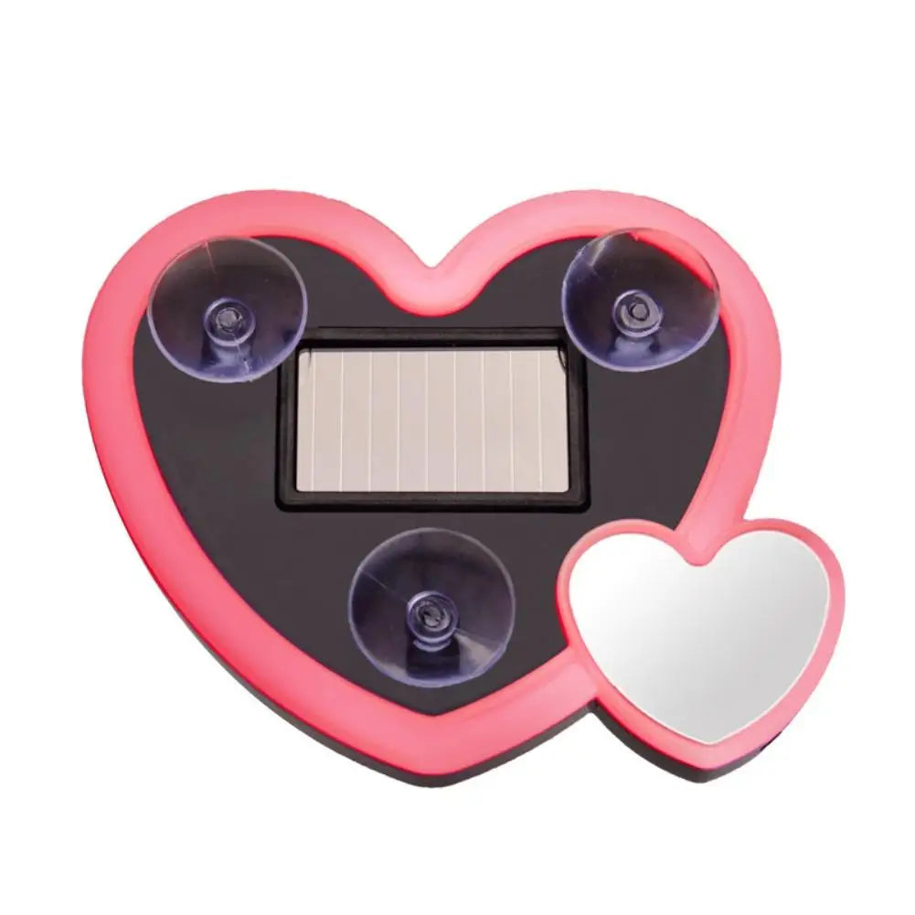Solar-Powered Love Atmosphere LED Car Window Light 1Pcs Triangular Neon Universal Automotive Interior Lights Wireless Decor