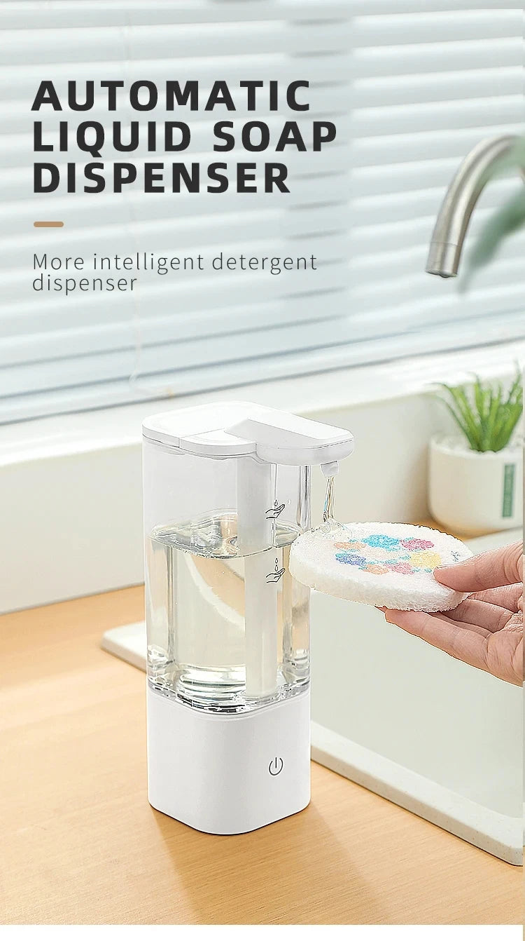 550ML Touchless Liquid Automatic Smart Sense Soap Dispenser Type-C Rechargeable/Battery Electric Hand Sanitizer Washing Machine