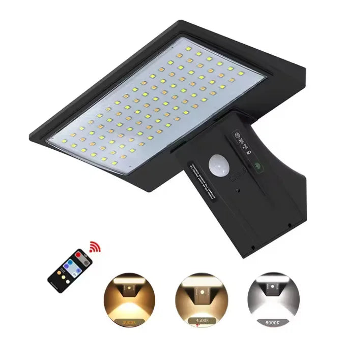 Solar Security Lights Solar Flood Lights Outdoor Waterproof with Motion Sensor 4 Modes 90 LEDs Wall Lights for Porch Yard Garden