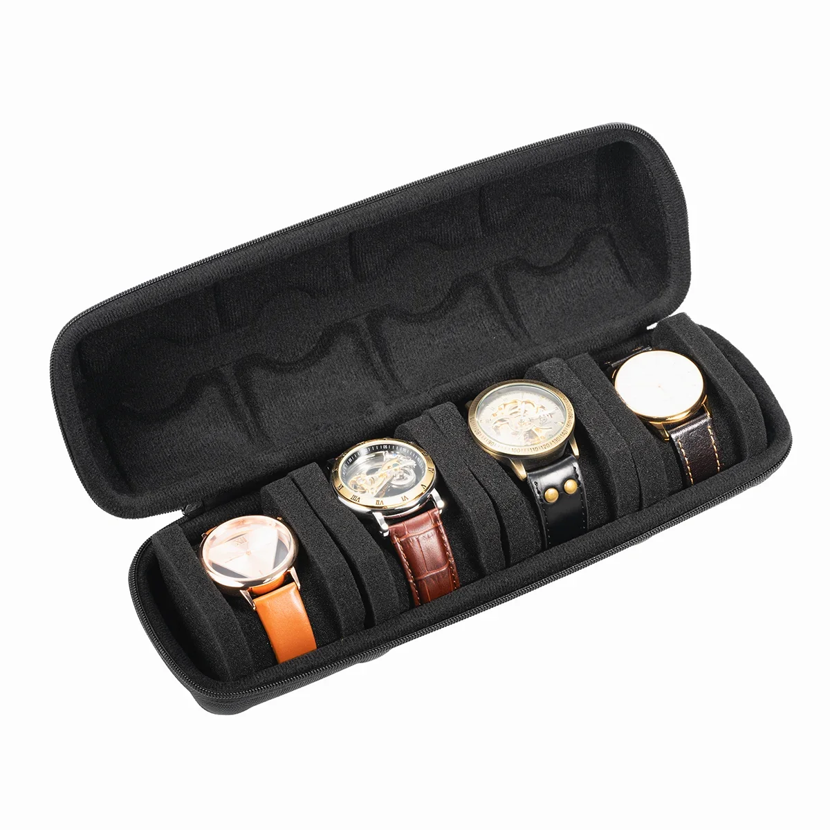 Watch Box Organizer Watch Travel Case Portable Storage Watch Display Holder for Wristwatches and Smart Watches Men Women Gift