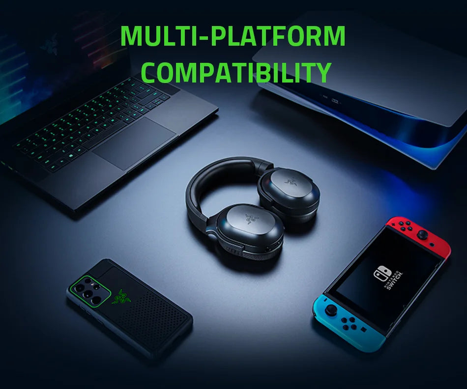 Razer Barracuda X Wireless Bluetooth Gaming Headset, Multi-Platform, USB-C Microphone Connection, PC Gamer Headphone
