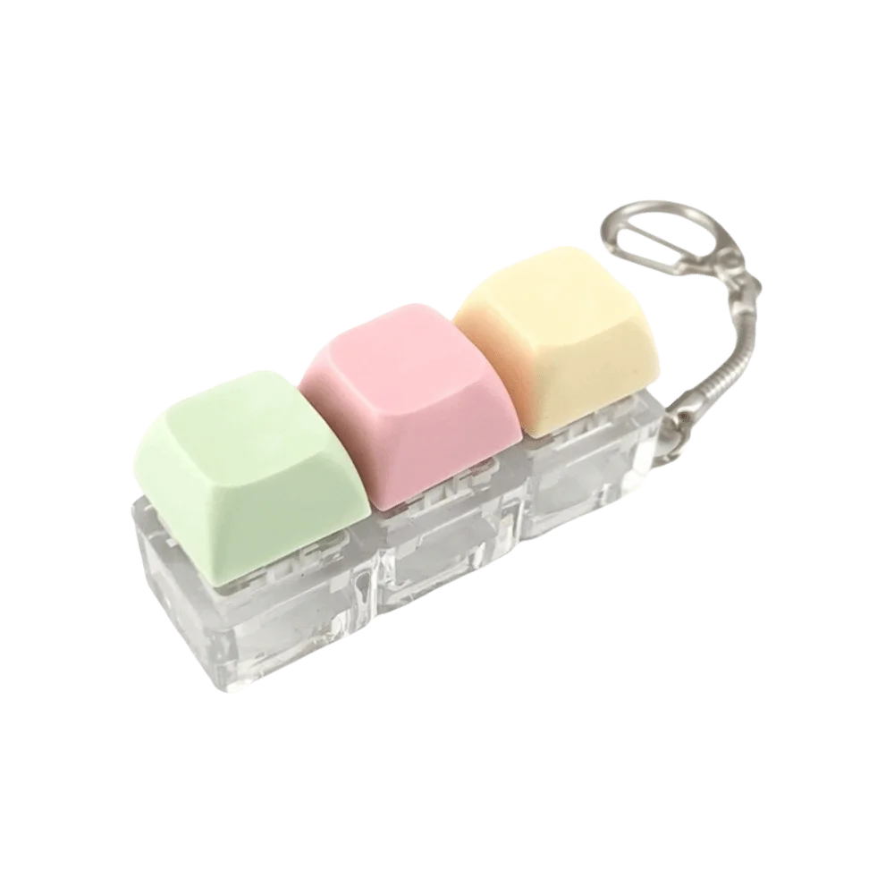 Relaxing 4/9 Keys Finger Keyboard Keycap Key Button Decompression Toy Stress Relief Gadget Pinch Toy Adult