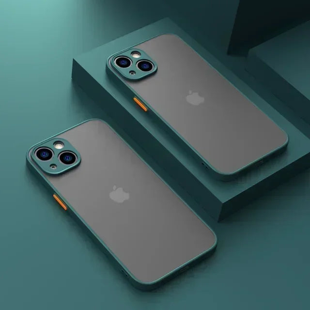 Matte Phone Case For iPhone 15 14 13 12 11 16 Pro Max Mini Luxury Soft Silicone Shockproof Case For iPhone 16 15 Plus XR XS MAX