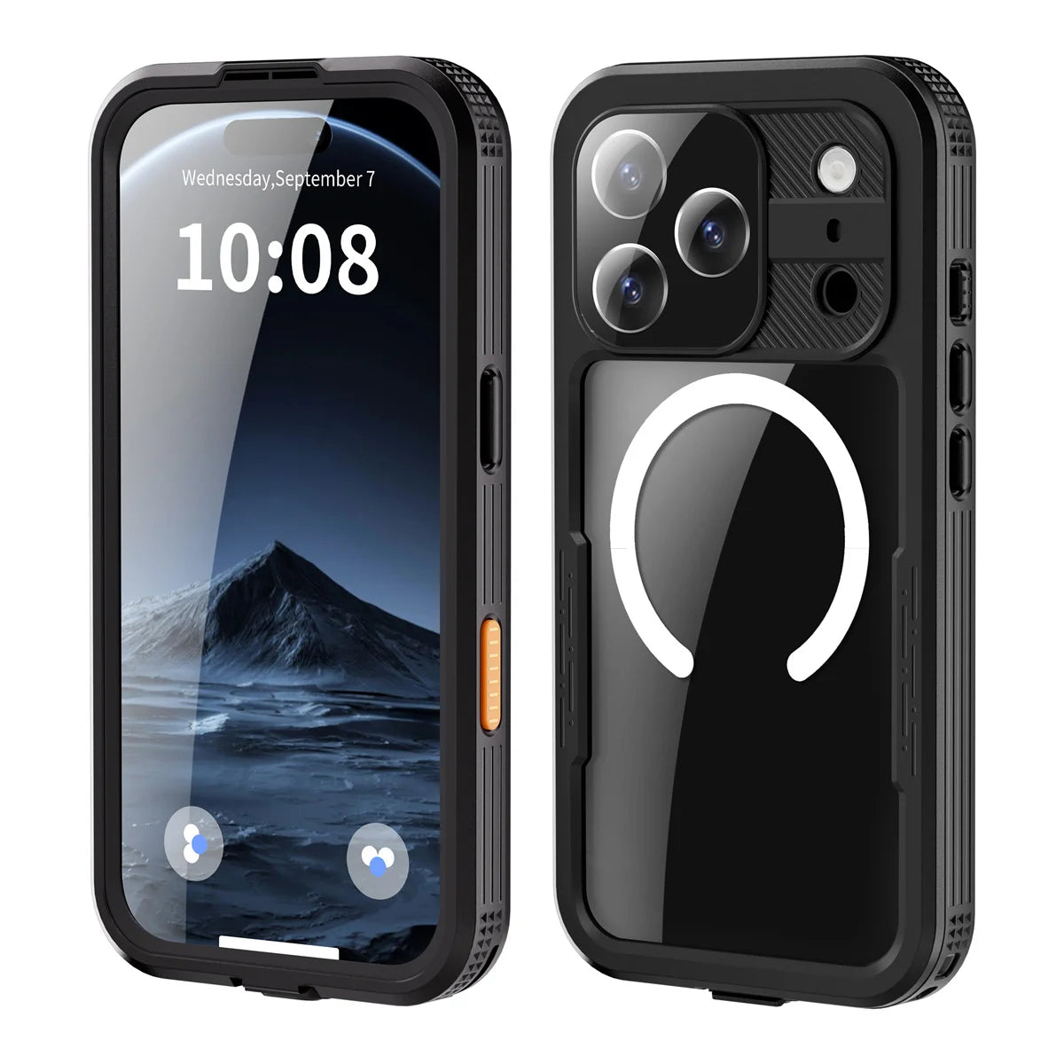 IP68 Shellbox Full Waterproof Phone Case for iPhone Air 17 Pro Max Magnetic Wireless Charging Magsafe Underwater Diving Cover