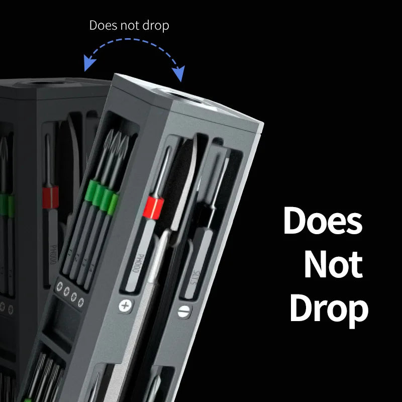 30 in 1 precision screwdriver set, S2 screwdriver head, suitable for repairing, disassembling and assembling computers, mobile p