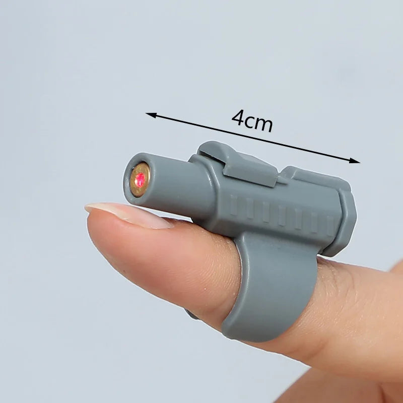 Portable Mini Laser Cat Toy Finger Sleeve Design LED Laser Pointer Pet Training Flashlight Scratching Tool Funny Cat Chase Stick