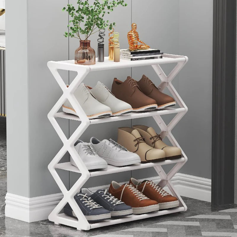 Shoe Organizer Shelf Multi-layer Plastic Foldable And Detachable Shoe Rack Saves Family Space Shoe Rack For Home Organization