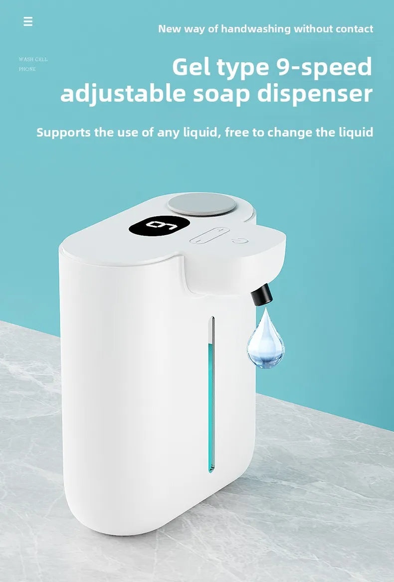 500ML Automatic Soap Dispenser Touchless Type C USB Rechargeable Electric Soap Dispenser Waterproof Foam/Liquid Dispenser