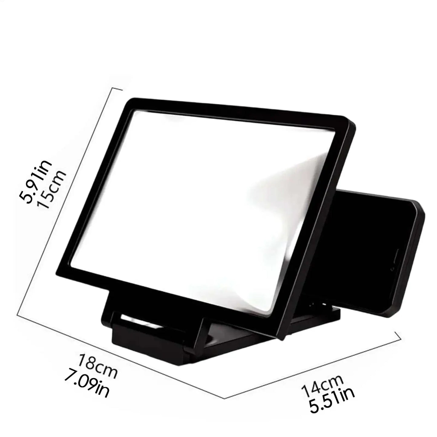 MobilePhone Screen Magnifier Enlarger Foldable Tool Portable Phone Screen Magnifier For Daily Reading Learning Movie Streaming