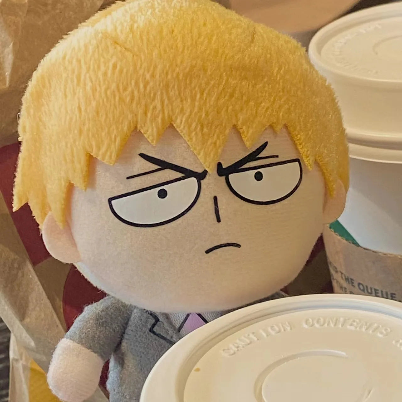 Mob Psycho 100 Cute Ryoga Shirota Plush Doll Cartoon Creative Bed Ornaments Shigeo Kageyama Holiday Gift Anime Periphery