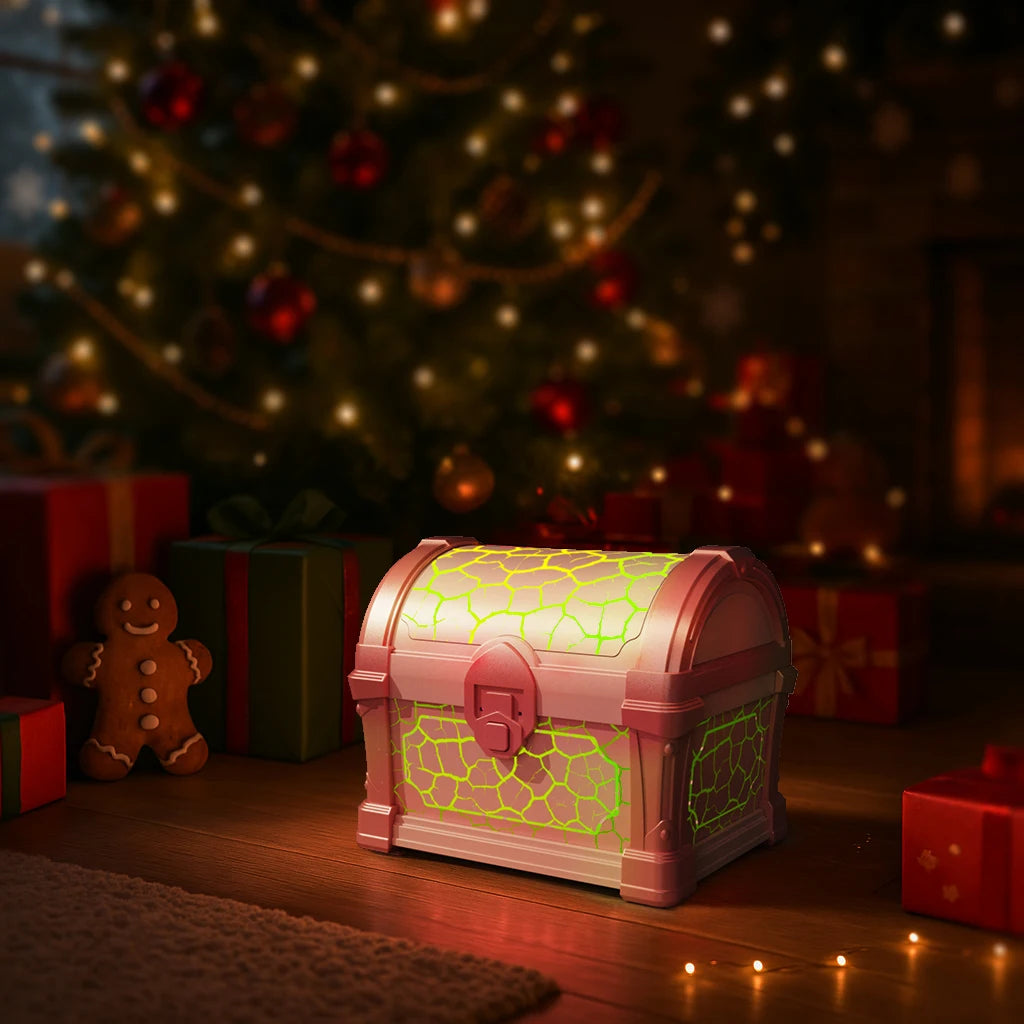 Projector Atmosphere Light USB Flow Light Night Light Children's LED Lamp Star Sky Treasure Chest Projection Lamps Birthday Gift
