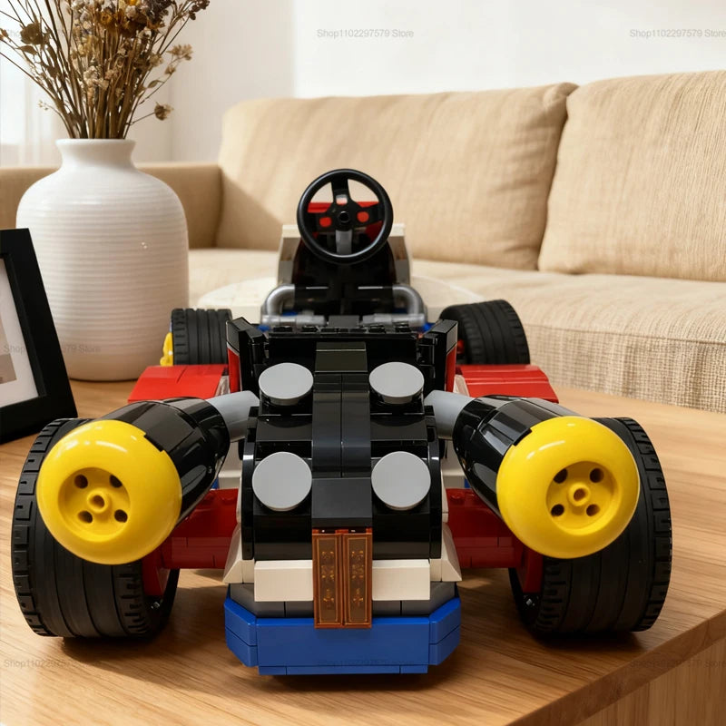 New Kart Car Building Blocks Kit Educational DIY Toys Racing Car Assembly Bricks for Kids Aldult Gift Creative Play Set 1972 PCS