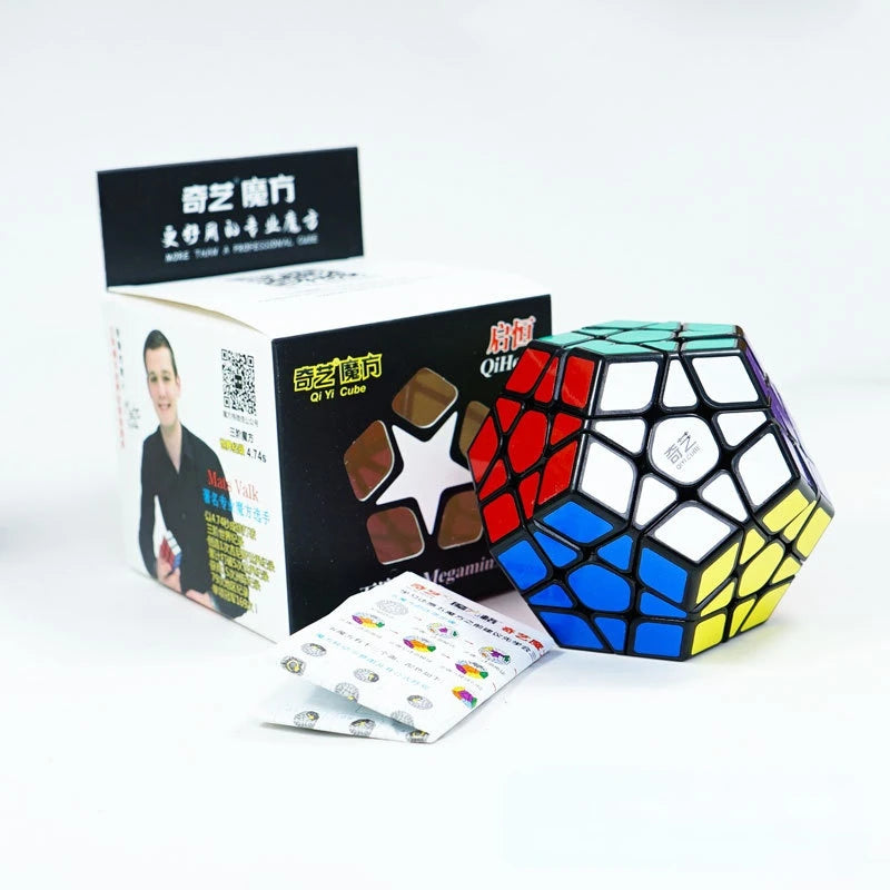 Qiyi 3x3x3 4x4x4 5x5x5 Professional Magic Cube Black Sticker Speed Cube Puzzle Learnning Cubo Magico Toys for Children Kid Gifts