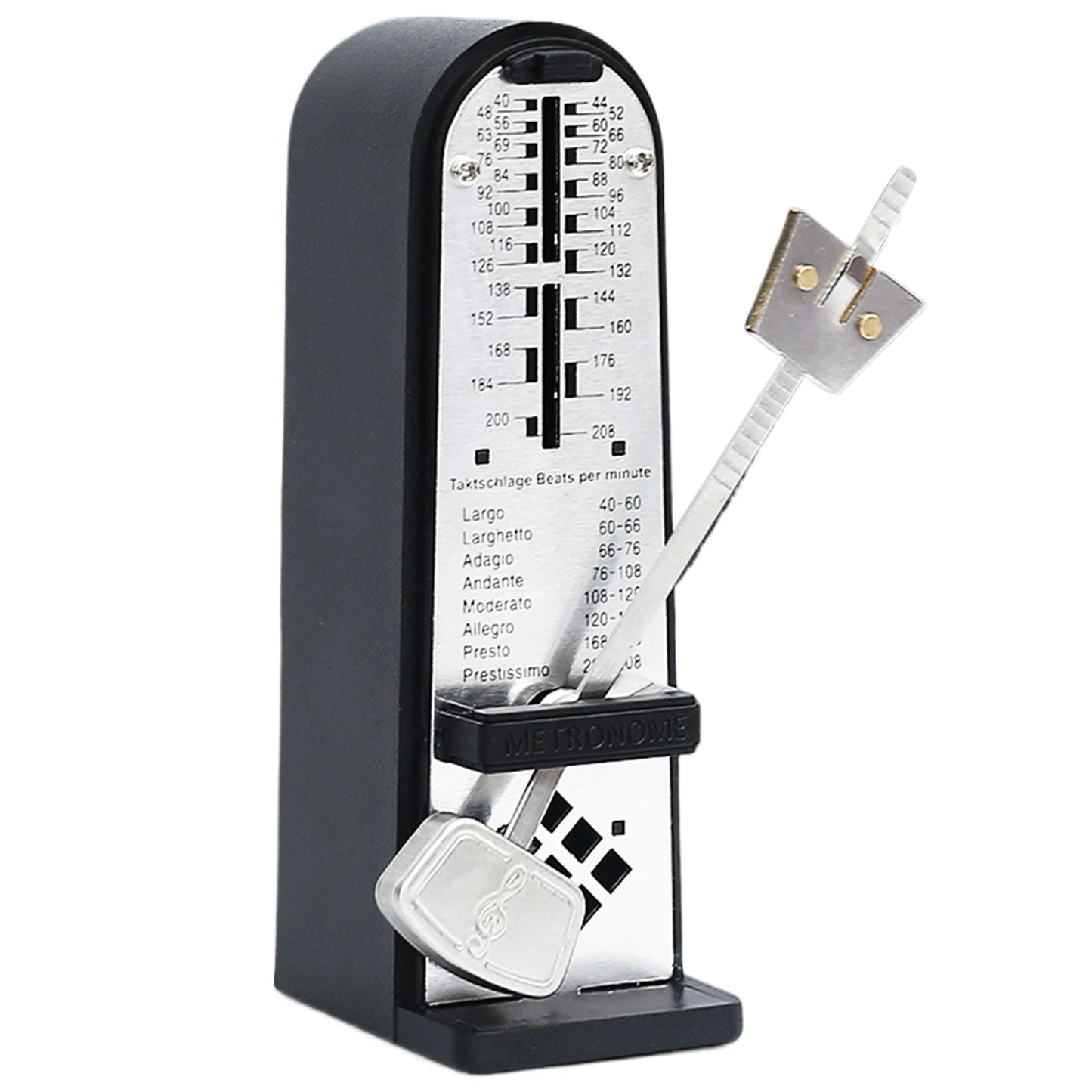 Guitar Piano Metronome Classic Shape Mechanical Metronome Loud Tone Practicing Musical Instrument Aid Musician Playing Gear For