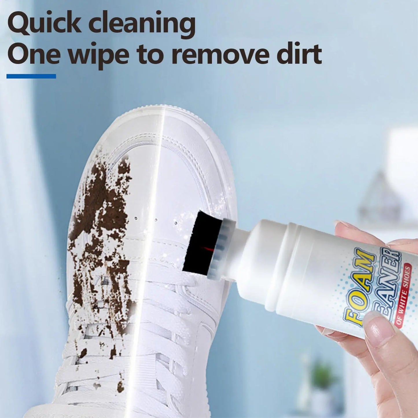 White Shoes Cleaner With Brush Head Polish Cleaning Tool For  Tennis Casual Leather Shoe Sneakers Shoe Brushes Spong Supplies