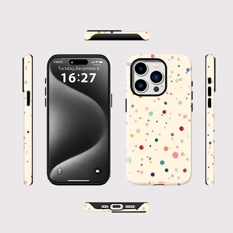 Fcicicase Phone Case For iPhone 17 Air 17 Pro Max Colorful Matte For Magsafe Double-layer Cover For iPhone 17 Pro Magnetic Capa