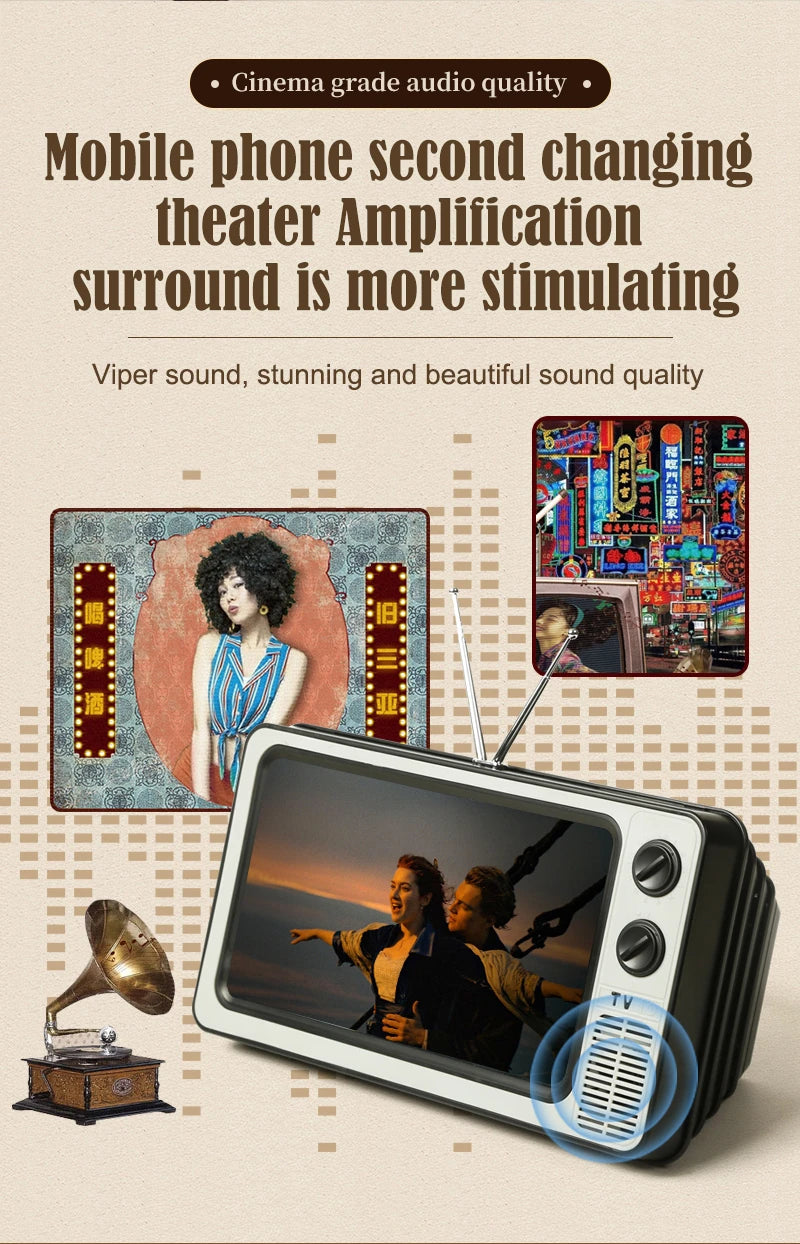 12 Inch Phone Screen Magnifier Enlarged Expand Stand Phone Holder HD Video Amplifier Eyes Protection Retro TV Box For Iphone