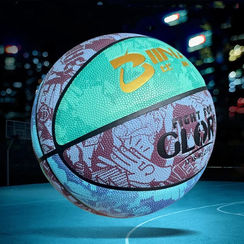 Size 5 Basketball Wear-Resistant PU Material Children Youth Match Training Basketalls Outdoor Indoor Beginner Training Balls
