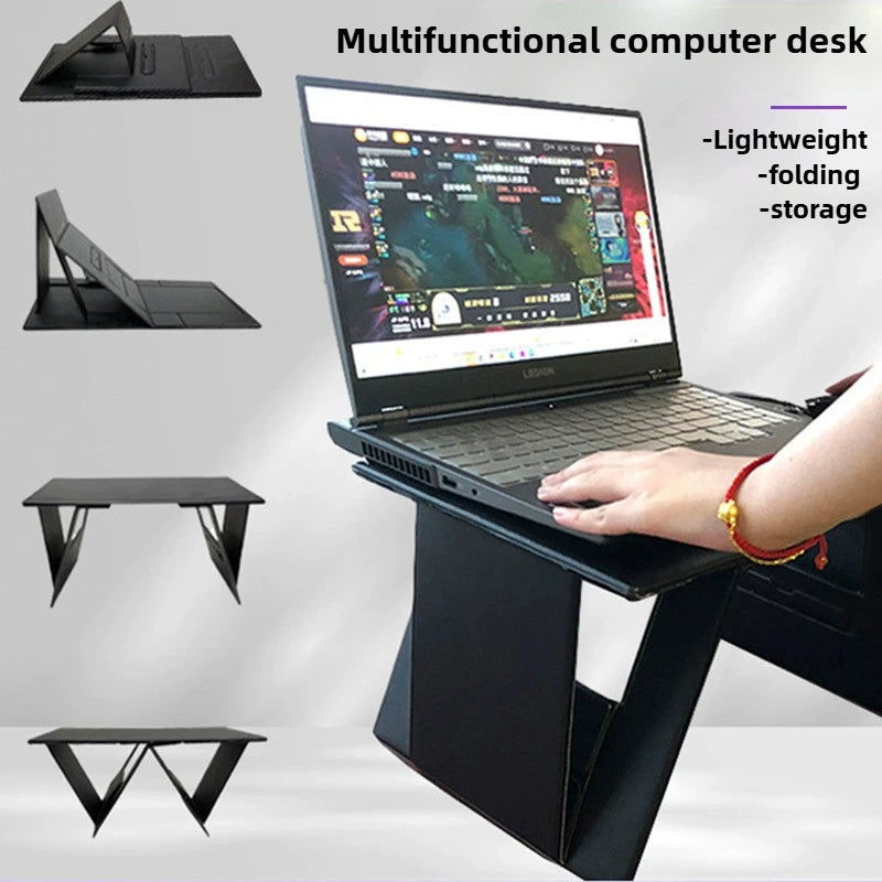Multi functional foldable laptop stand, book desk,tablet stand,food tray,waterproof and moisture-proof,essential for lazy people