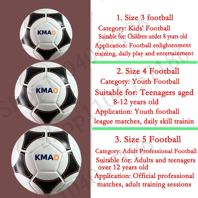 Football Children's Size 3 Youth Size 4 Adult 5 Match Soccerball  Goal Team Outdoor Match Game Football Trraining Ballon De Foot