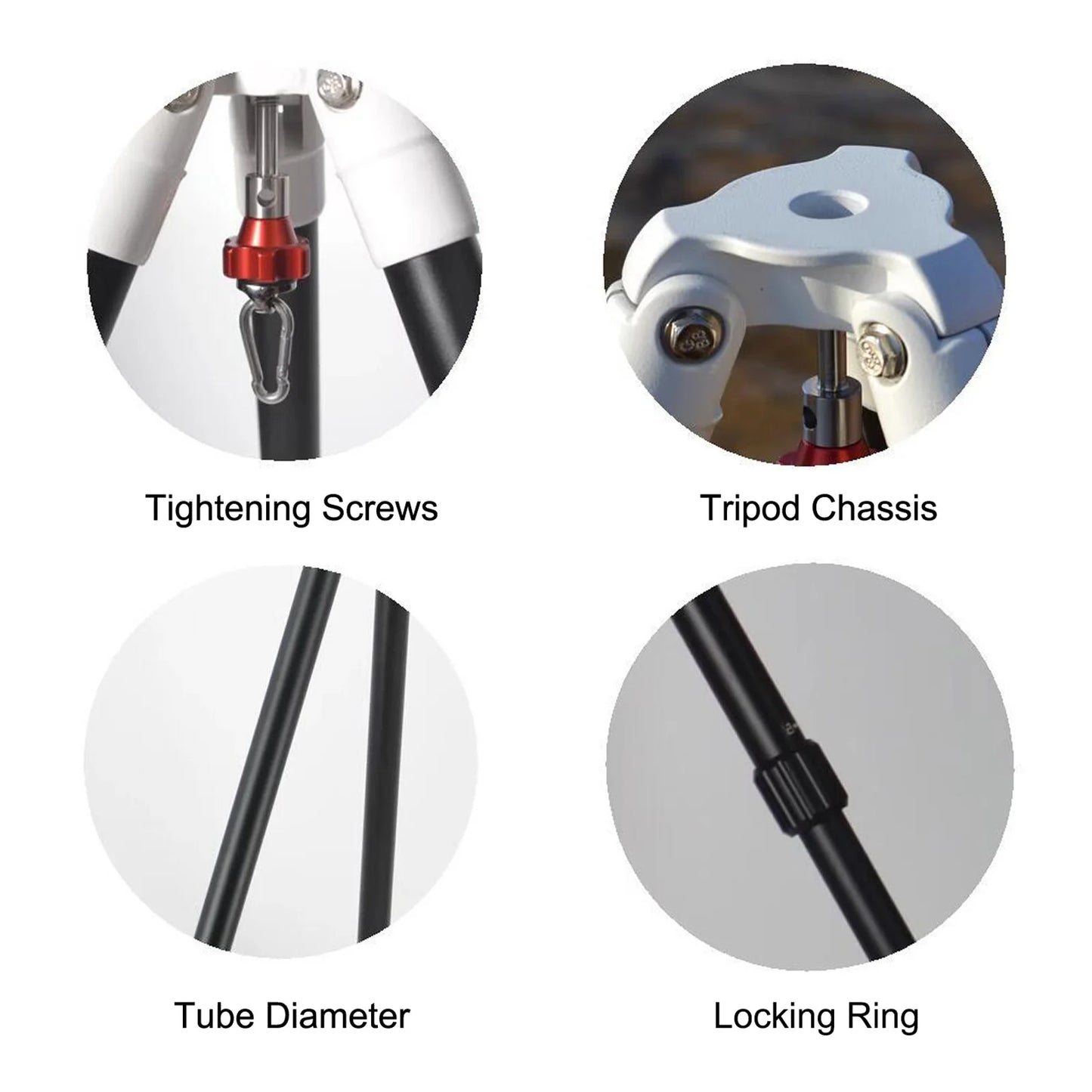 Astronomical Telescope Tripod 2 Sections Adjustable 3/8 Inch Interface 15KG Loading Astronomical Telescope Stand Tripod Tripod