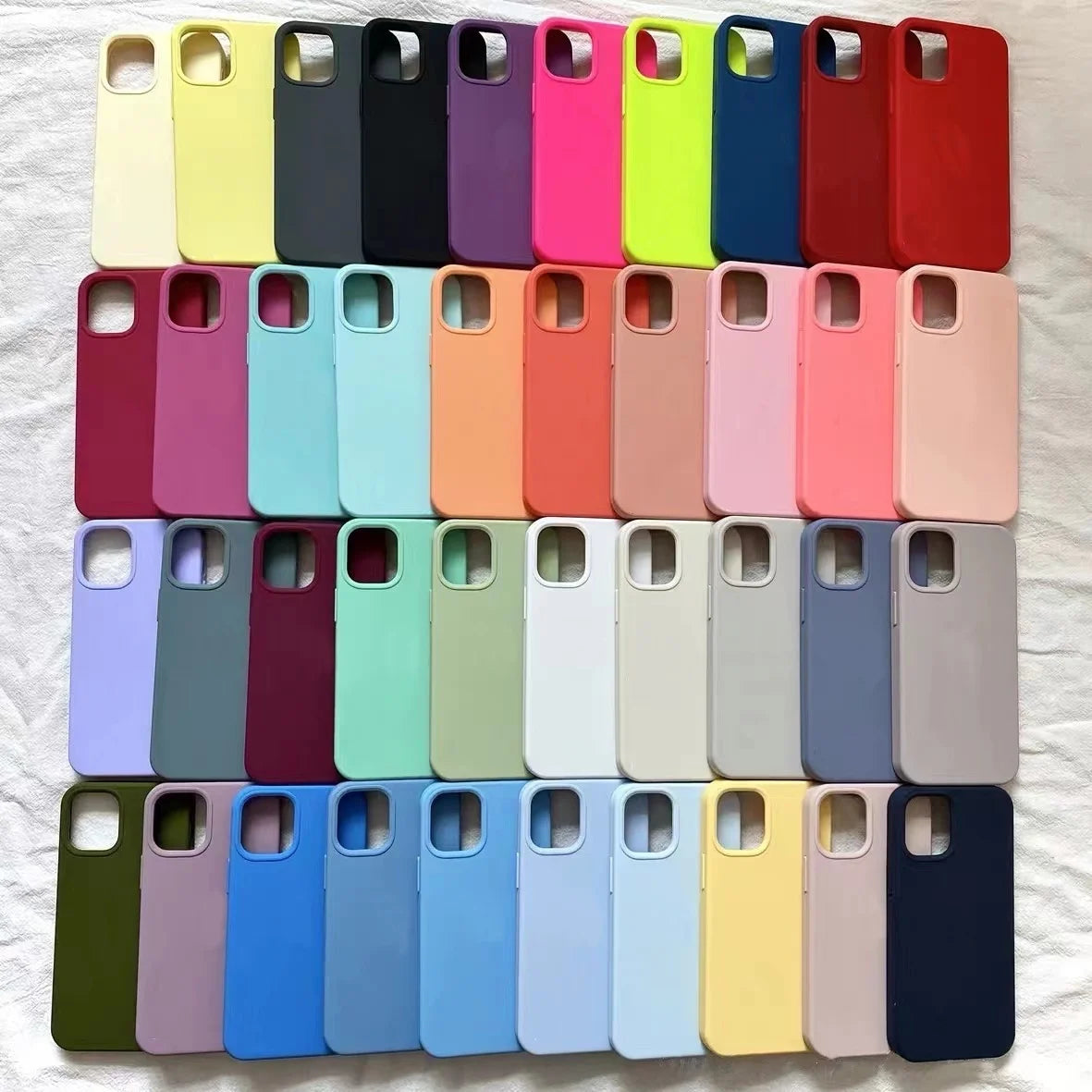 Original Liquid Silicone Phone Case for iPhone16 14 12 11 15 13 Pro Max Cases for iPhone 13 16 15 14  Cover With Logo Soft Funda