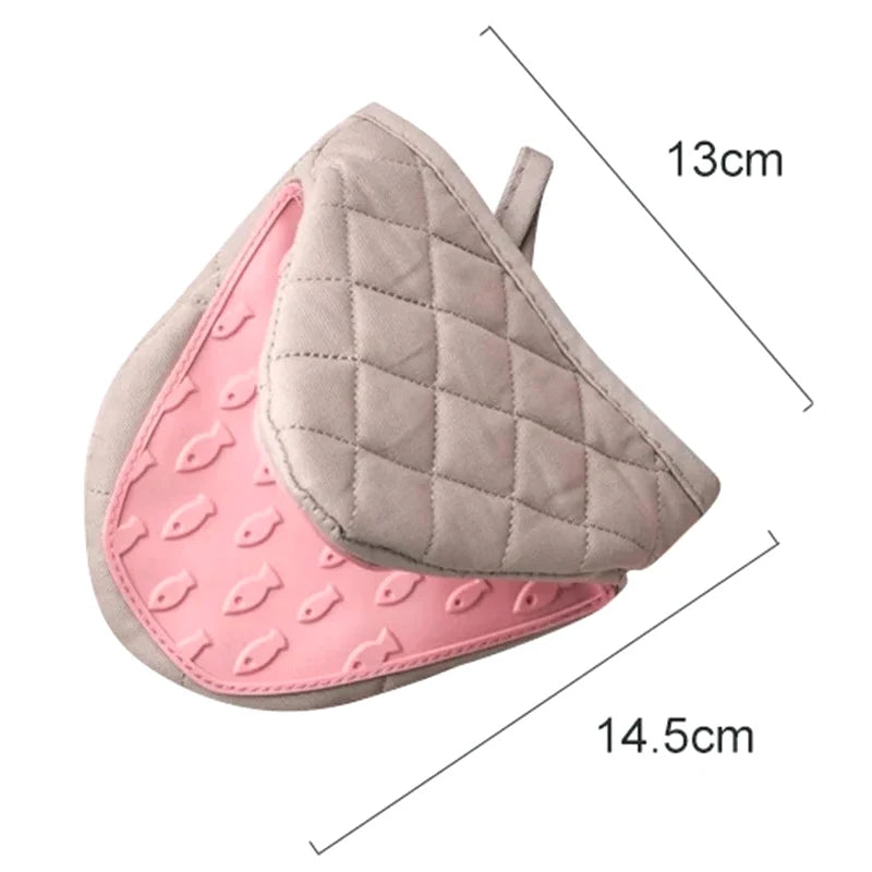Silicone Anti-scalding Oven Gloves Mitts Potholder Kitchen Silicone Gloves Tray Dish Bowl Holder Baking Oven Glove Hand Clip
