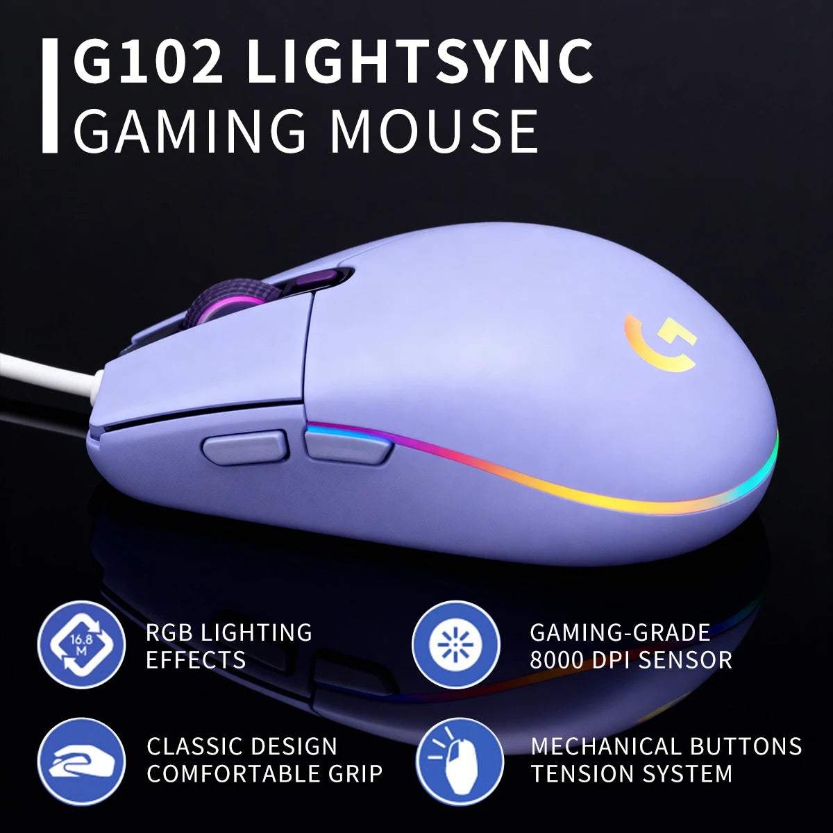 Elevate Your Gaming Aesthetic with Logitech G102 RGB