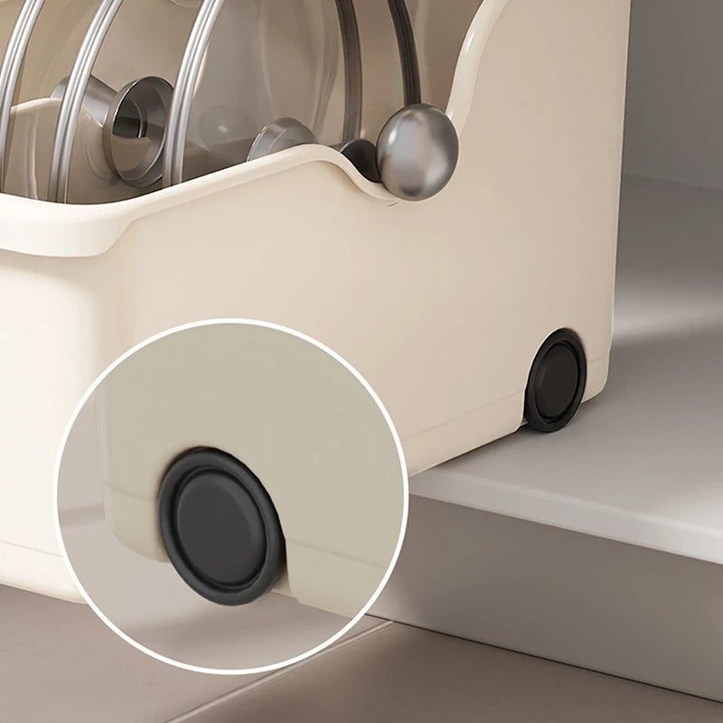 Kitchen Closet Organizer Make Up Organizer Sundries Storage Case with Wheels Seasoning Bottle Storage Container