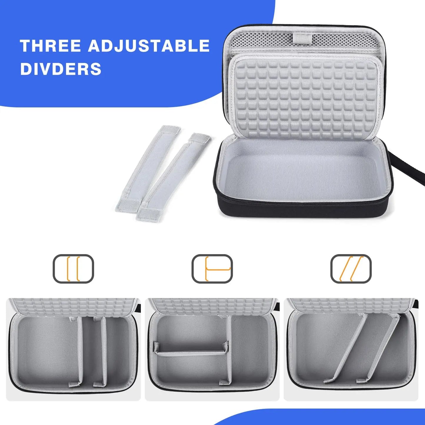 Hard Travel Electronic Organizer Case for Power Bank Chargers Cables USB Flash Drive SD Card Electronics & Backpack Organizer