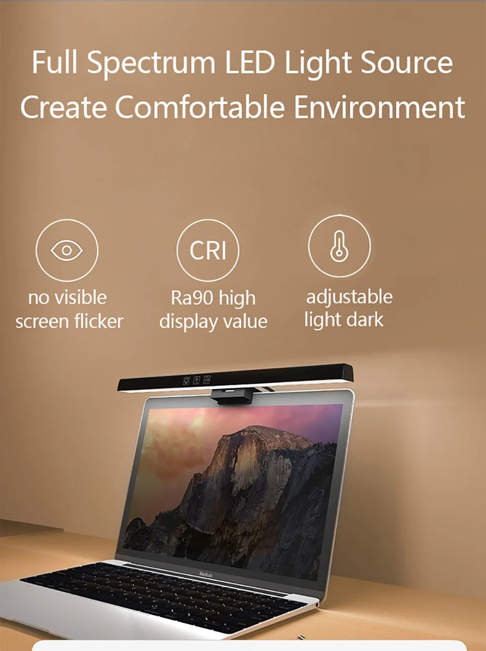 RGB Backlight LED Lightbar Computer Laptop Esport Level Lighting Room Decoration Desk Screen Light Bar Monitor Led Light Fixture